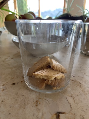 biscuits dans verre